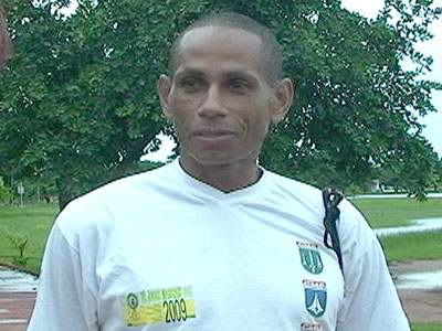 José Ricardo, Geraldino Pena, Messias Carneiro e Elias Tavares durante treinamento para Corrida de Reis -