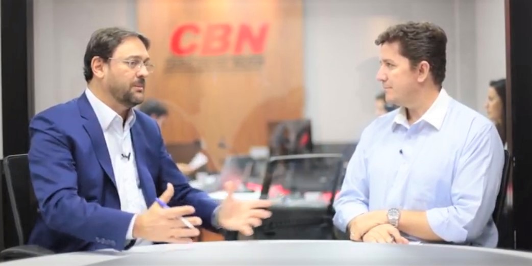 Presidente da Fiems, Sérgio Longen é entrevistado no Cenário CBN 2018 - Reprodução