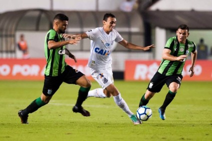 Derrota para o América-MG, na Vila Belmiro, empurrou o Santos para a zona de rebaixamento - Ivan Storti/Santos FC