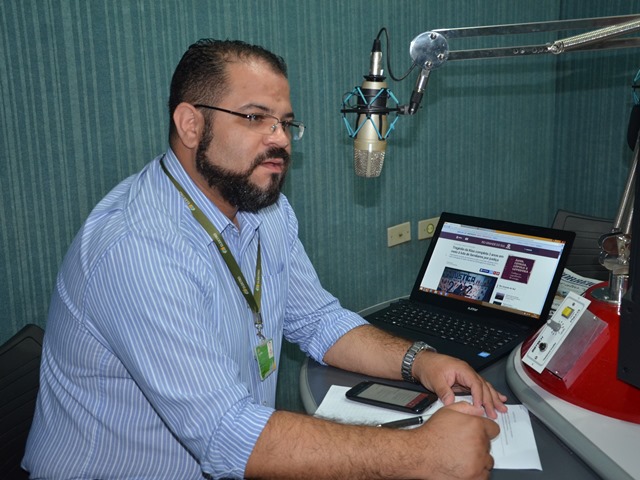 Fábio Costa, representante da Elektro, em entrevista ao RCN Notícias  - Cláudio Pereira 