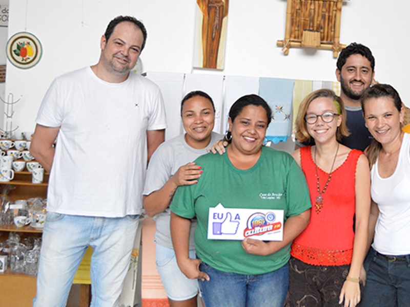 Equipe de colaboradores da Casa do Artesão - Leandro Elias