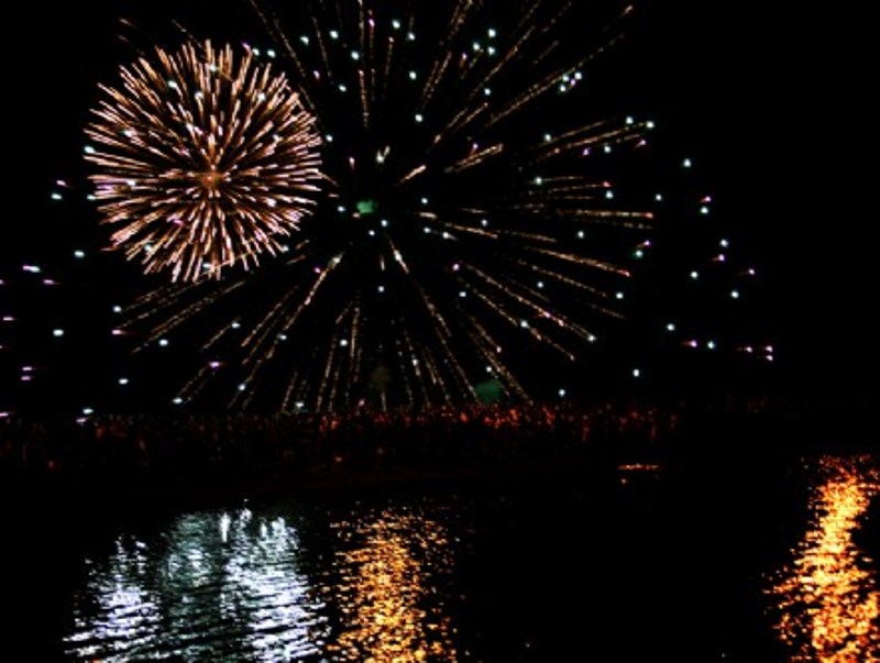 Queima de fogos na Lagoa Maior  - Divulgação/arquivo