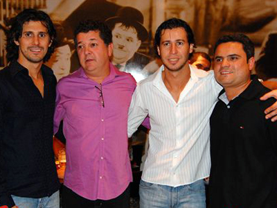 Fernando, Fabiano, Fabrício e Fernando Gomes, proprietários  do Empório da Lagoa -