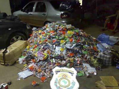 Material apreendido pela PRF -