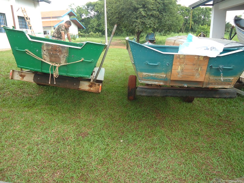 Embarcações usadas pelos pescadores foram apreendidas pela PMA Embarcações usadas pelos pescadores foram apreendidas pela PMA