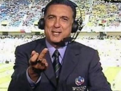 O locutor esportivo ficou famoso por seus comentários durante suas transmissões -