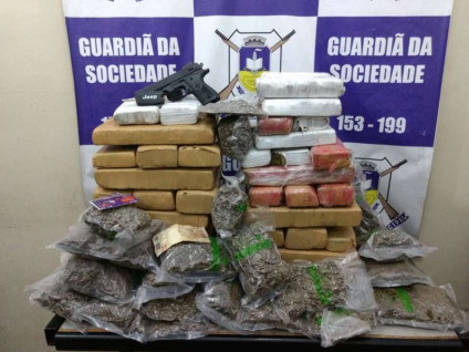 GM apreende em Dourados veículo recheado de entorpecentes - Foto: Osvaldo Duarte