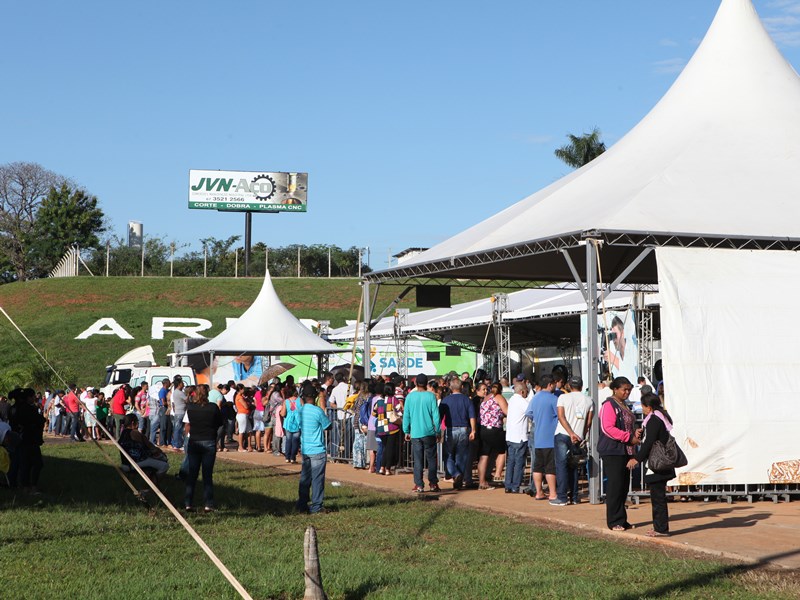 Caravana da Saúde foi realizada no espaço Arenamix - Elias Dias