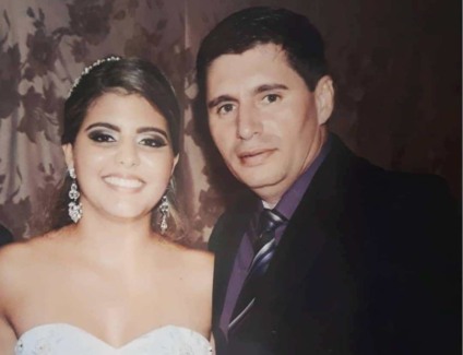 Jeinifer Gaspar afirma que a perda de seu pai, Ismail Gaspar, é e será o momento mais triste de sua vida - Jeinifer Gaspar / Aquivo Pessoal