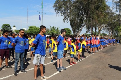 Estão participando dos jogos as crianças e adolescentes - Divulgação/Assessoria Estão participando dos jogos as crianças e adolescentes - Divulgação/Assessoria