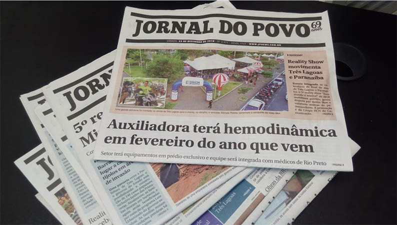 Com suas sete décadas, o Jornal do Povo registra toda a história de MS desde a divisão do Estado, há 32 anos - Arquivo/JPNews Com suas sete décadas, o Jornal do Povo registra toda a história de MS desde a divisão do Estado, há 32 anos - Arquivo/JPNews
