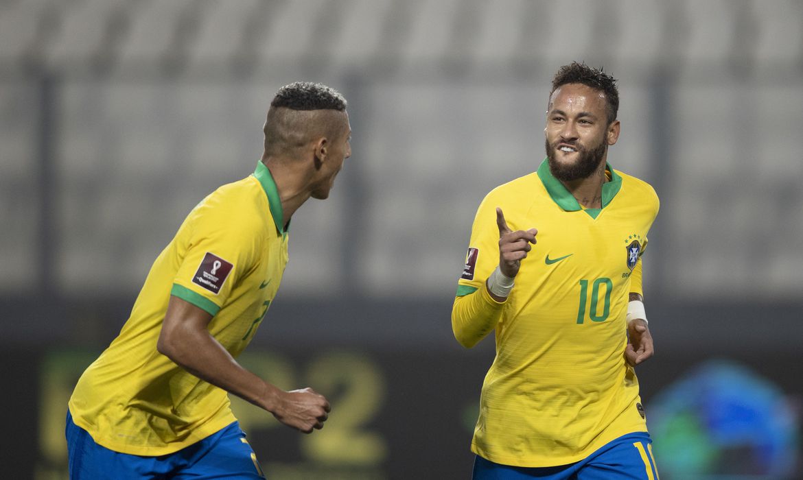 Neymar marca três vezes e seleção vence Peru nas Eliminatórias - Divulgação