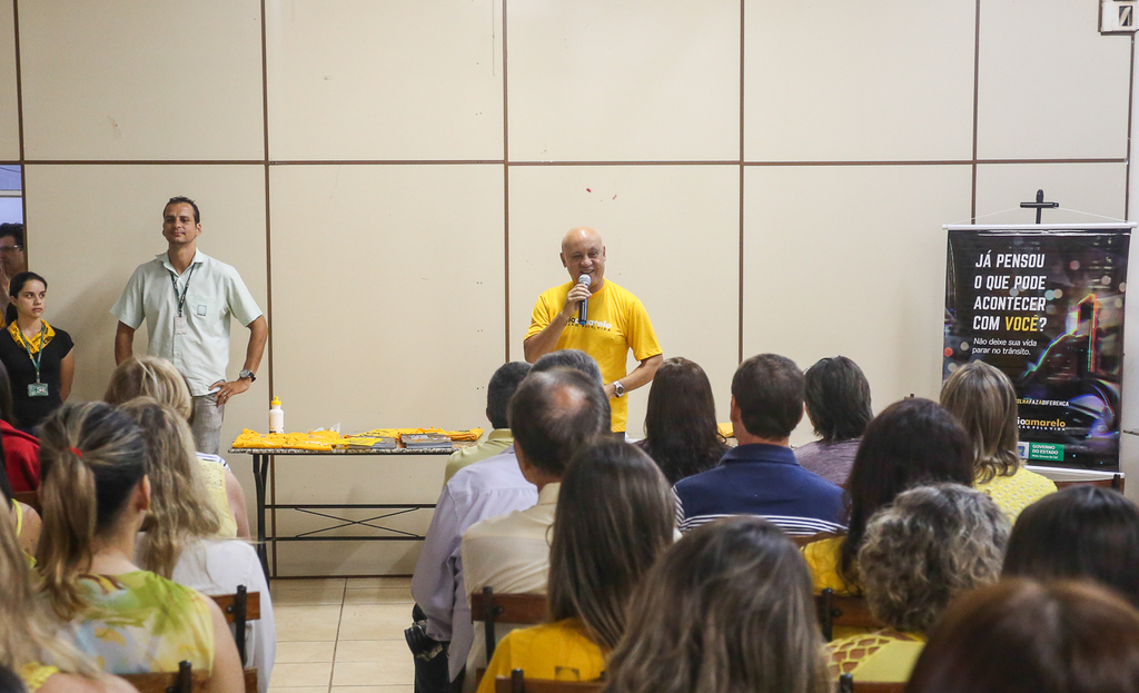 Secretário da SAD, Carlos Assis, vestiu a camisa e destacou a consciência para um trânsito mais seguro. - David Majella