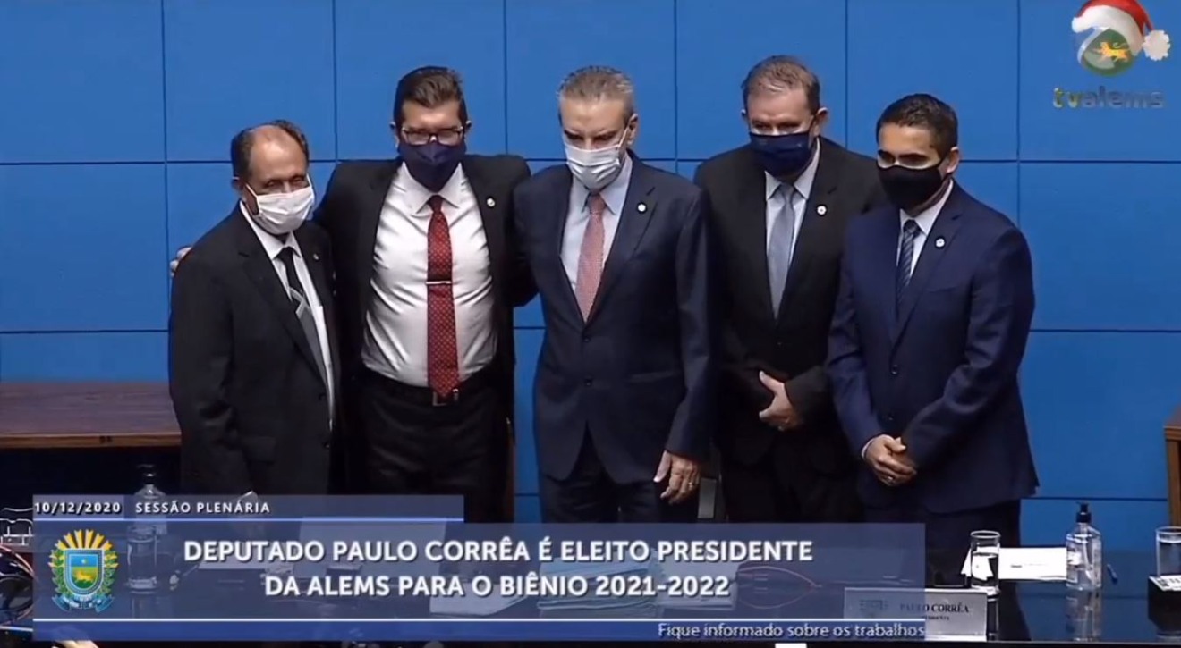 Mesa Diretora é reeleita para o próximo biênio e posse será no dia 1º de janeiro de 2021 - Reprodução Mesa Diretora é reeleita para o próximo biênio e posse será no dia 1º de janeiro de 2021 - Reprodução