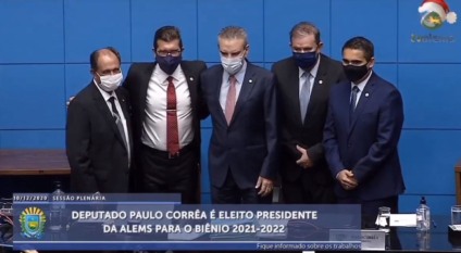 Mesa Diretora é reeleita para o próximo biênio e posse será no dia 1º de janeiro de 2021 - Reprodução