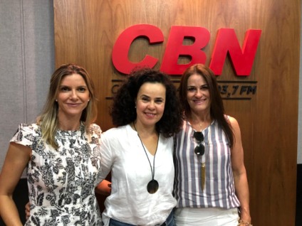 Luciane Mamoré e as arquitetas e urbanista Christine Zeni e Letícia Fornari - foto: CBN Campo Grande
