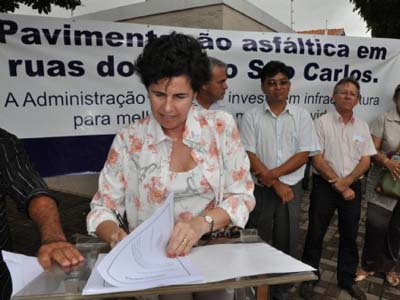 Márcia garante que até o fim do ano as obras do Parque São Carlos estarão prontas -