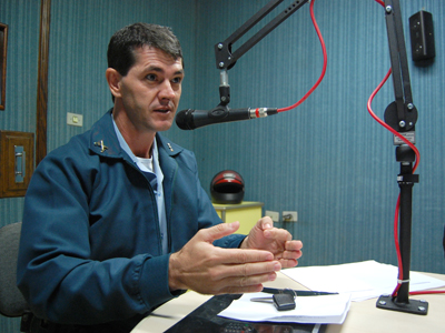 Major em entrevista à Rádio Cultura FM 106,5 -