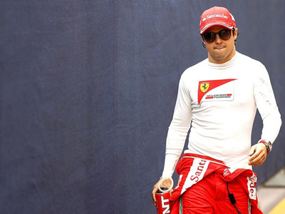 Felipe Massa no paddock de Mônaco -