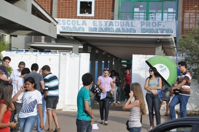 O Jomap foi uma das escolas onde a prova foi aplicada -