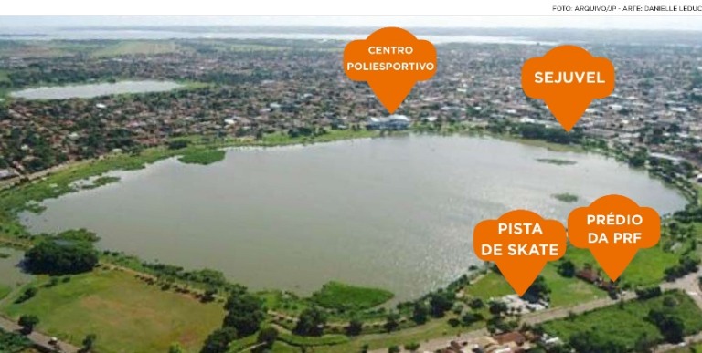 Promotor de Justiça diz que construções afetam visual da Lagoa Maior e contrariam legislação ambienal - Arquivo/JP - Arte: Danielle Leduc