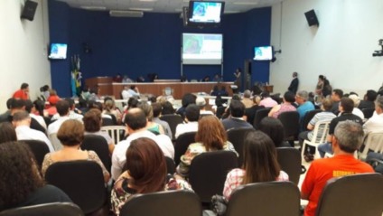 Em audiência pública, equipe responsável pelo plano, apresenta o prognóstico e diagnóstico do novo Plano Diretor - Divulgação/prefeitura Em audiência pública, equipe responsável pelo plano, apresenta o prognóstico e diagnóstico do novo Plano Diretor - Divulgação/prefeitura
