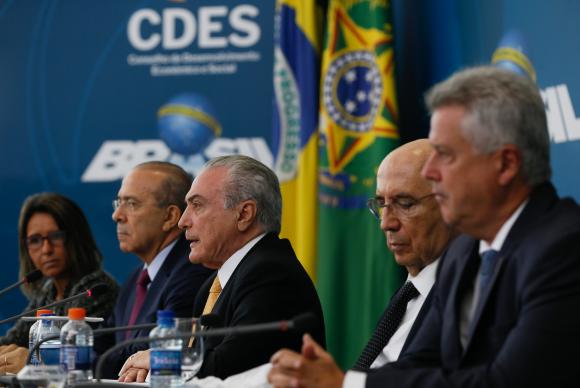 Presidente Michel Temer durante reunião do Conselho de Desenvolvimento Econômico Social - Beto Barata/PR Presidente Michel Temer durante reunião do Conselho de Desenvolvimento Econômico Social - Beto Barata/PR