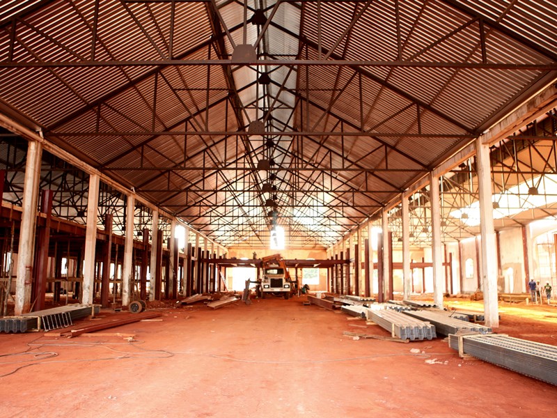 Prédio do Instituto, em construção no bairro Santa Luzia - Elias Dias