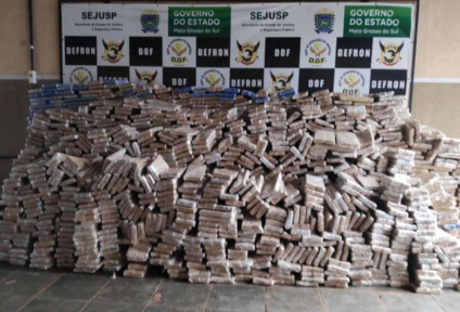 DOF apreende mais de 6 toneladas de maconha em Laguna Carapã - Foto: Diuvlgação/DOF