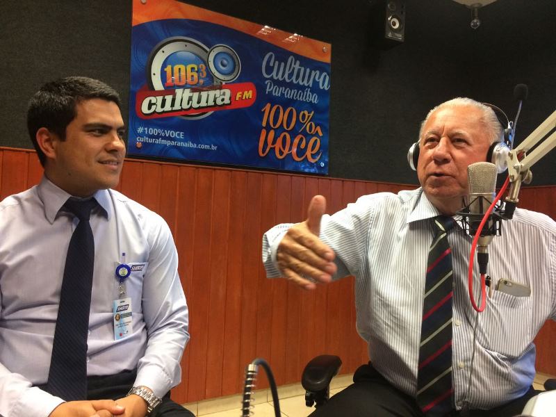 Presidente da holding Gazin, Mário Gazin nos estúdios da rádio Cultura FM - Talita Matsushita/JP