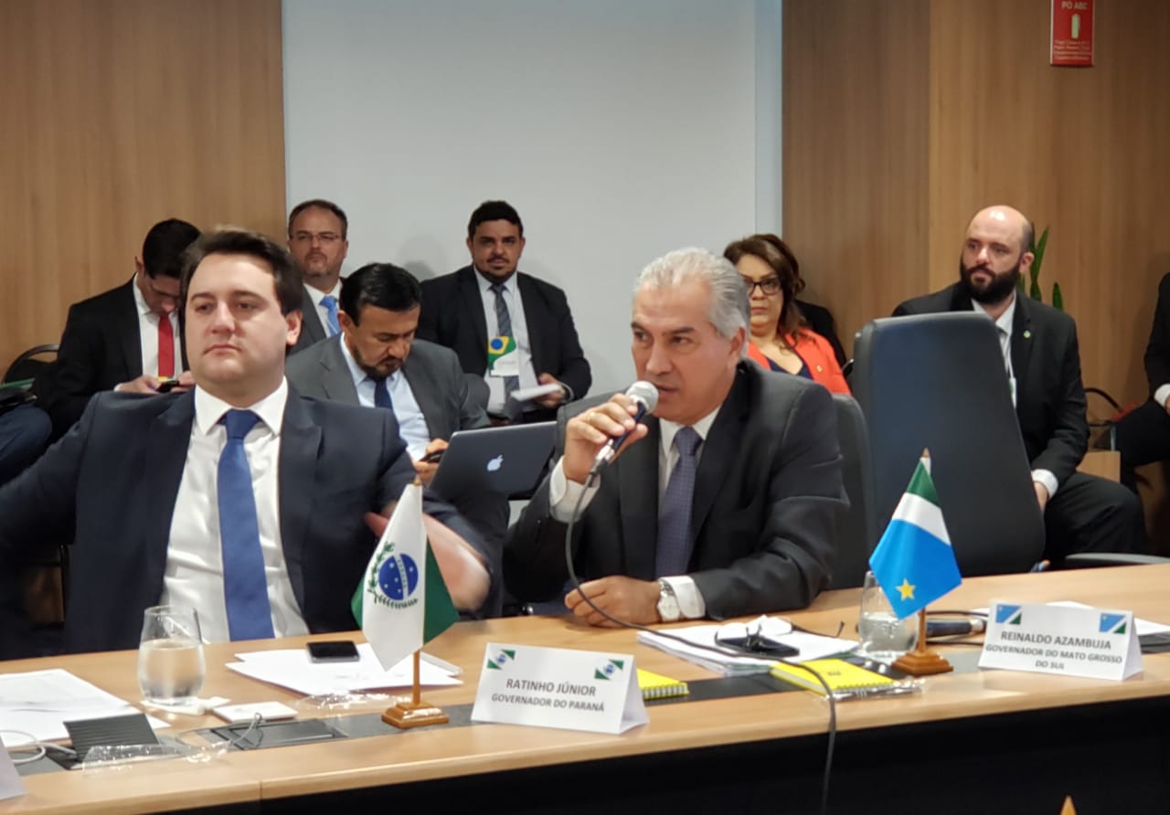 Reinaldo Azambuja (PSDB), afirmou que todos os mandatários dos 26 estados mais o DF estão unidosem torno da reforma da Previdência - Foto: Márcia Paravizzi/CBN