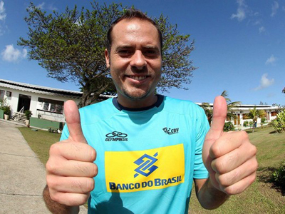 O levantador Ricardinho, de volta ao Centro de Treinamento em Saquarema -