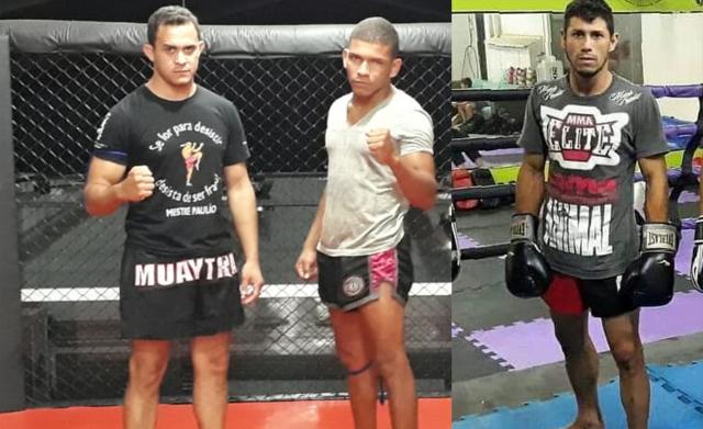 Os atletas Sebastião Aparecido, Júlio Massara e  Thiago Arce