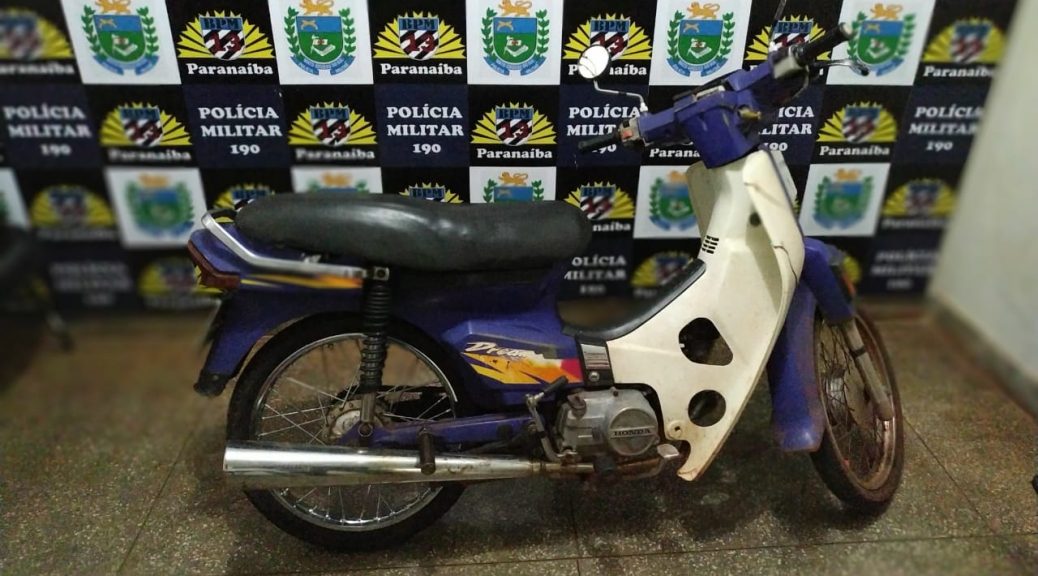 Motocicleta foi adquirida pelo jovem por R$600 - 13º BPM Paranaíba