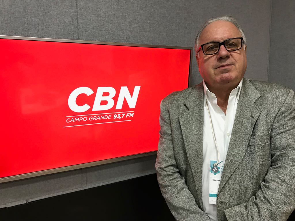 Amaury do Lago Prieto no estúdio da CBN - (Foto: CBN Campo Grande)