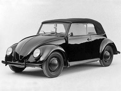 VW Fusca conversível de 1938 foi o 1º modelo do famoso carrinho fabricado com capota de lona -