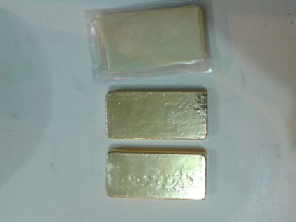 Barras e lâminas de ouro totalizaram 2,6 quilos - Divulgação/PRF