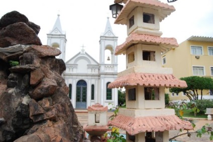 A Capela construída em 1914 em homenagem à Santo Antônio -