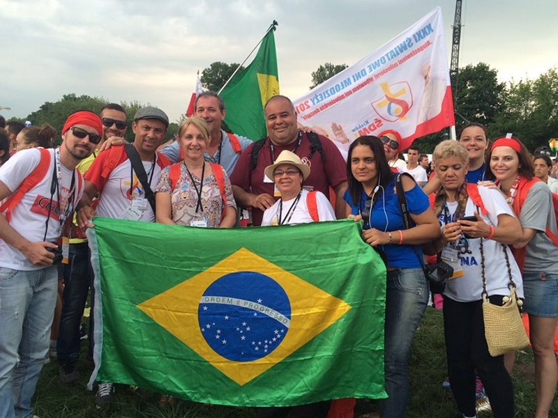 Grupo da Diocese de Três Lagoas participa de missa de abertura na Jornada Mundial - Divulgação/Diocese de Três Lagoas