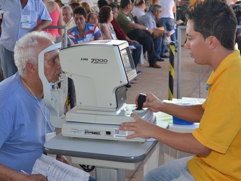 Paciente faz exame durante evento realizado em Três Lagoas, em junho - Arquivo/JP