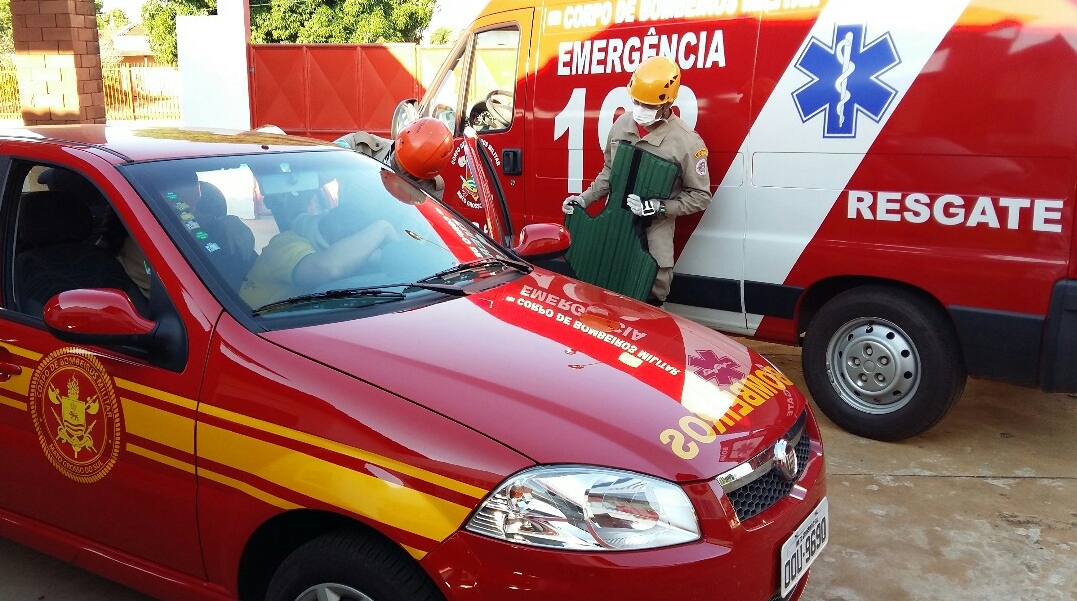 A vítima foi socorrida pelo Corpo de Bombeiros Militar - Lucas dos Anjos/JPNEWS