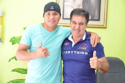 Cristiano Lopes ao lado do vice-presidente do Misto, Antônio Carlos Teixeira -