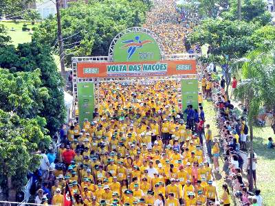 Atleta três-lagoense não usou a camiseta amarela que fazia parte do kit da prova -