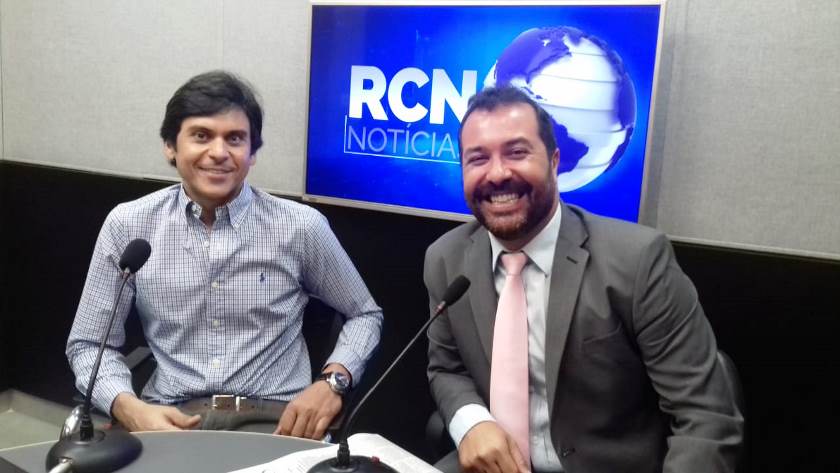 Paulo Salomão e Marcus Bazé, em entrevista ao jornal RCN Notícias - Ana Cristina Santos /JPNews