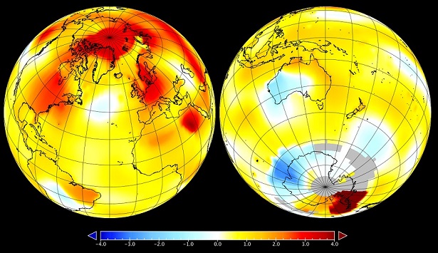 Temperaturas estão mais elevadas, diz a Nasa - Reprodução/OC Temperaturas estão mais elevadas, diz a Nasa - Reprodução/OC