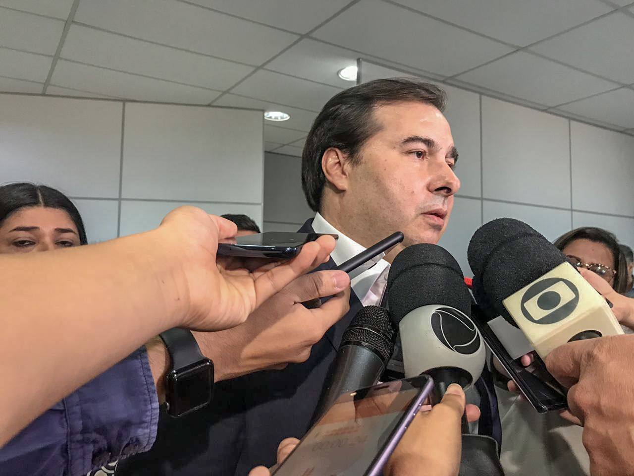 Rodrigo Maia se reuniu com seis dos oito Deputados Federais de MS - Naira Pache