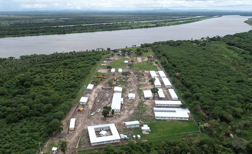 Canteiro da obra da estrada no Parsaguai onde será construída a ponte sobre o Rio Paraguai - Toninho Ruiz /Portal MS