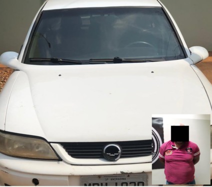 O carro apreendido pela Polícia Civil e o quinto acusado pelo crime - Imagens cedidas
