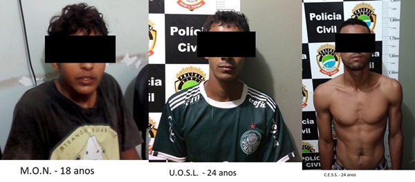 Presos - Fonte: Polícia Civil/Aparecida do Taboado