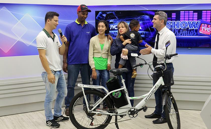 A bicicleta elétrica é da Livre Bikes, loja parceira da promoção. - Danielle Leduc/JPNEWS